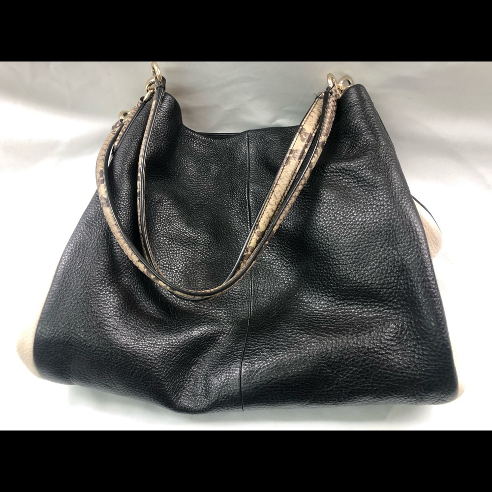 Coach Snake Skin Shoulder Purse Bag